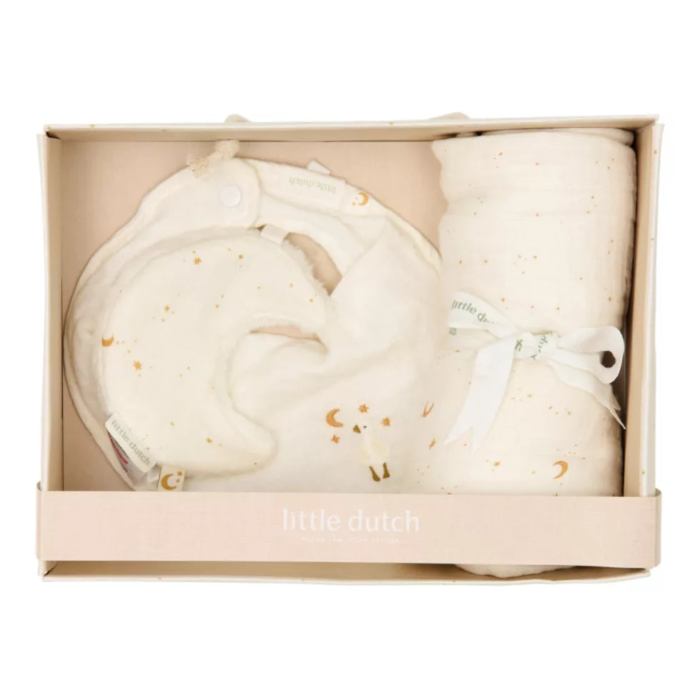 Little Dutch Baby Textile Gift Box - Moon & Starts