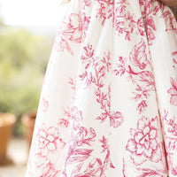 Rózsaszín mintás ruha