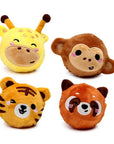 Puckator Plush Bouncy Ball - Wild Animals - Cute Animals