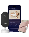 Owlet Dream Duo™ (3. generáció) szett – Owlet Dream Sock™ Okos babazokni 0-18 hónapig (Matt rózsaszín) + Owlet Dream Sight™ kamera