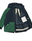 Liewood Kalle kabát - Classic navy / Garden green