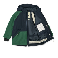 Liewood Kalle kabát - Classic navy / Garden green