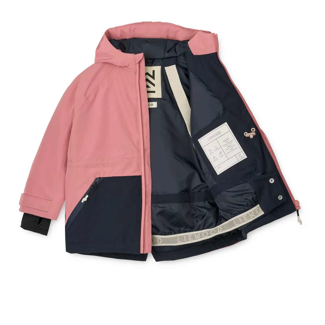 Liewood Kalle kabát - Dusty rose / Classic navy