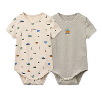 Liewood Yanni Grow rövid ujjú body 2db - Sailing / Classic navy stripe / mix