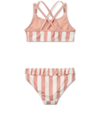 Liewood Belle csíkos bikini - Coral blush / Creme de la creme stripe