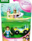 Disney hercegnő Belle figura és hintó, BRIO vonatszett, gyerek játék csomagolásban