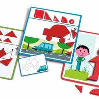 Djeco® Tangram - Formafelismerő - Eduludo shapes - Djeco - Készségfejlesztők - OduStore