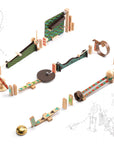 Djeco Construction Toy - Increasing Marble Run, 48 pcs - Zig and Go - Big Boum Wall