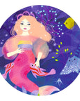 Djeco Shaped Box Puzzle Ella the Mermaid - Ella, the mermaid