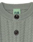 Fub® Baby kötött 100% merinói gyapjú kardigán - Pale sage - Fub - Felsők és pulóverek
