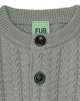 Fub® Baby kötött 100% merinói gyapjú kardigán - Pale sage - Fub - Felsők és pulóverek