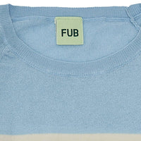 Fub® Kötött organikus pamut pulóver, csíkos - Ametyst - Fub - Felsők és pulóverek