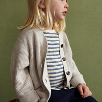 Fub® V - nyakú kötött kardigán - Taupe Melange - Fub - Felsők és pulóverek - OduStore