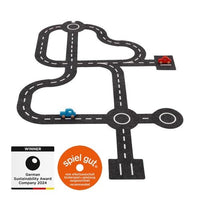 Goki® Útépítő készlet 2 autóval - Goki - Gyerekjátékok - OduStore