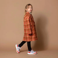 Gosoaky® Happy panda™ gyapjúkabát - Ochre check - Gosoaky - Felsőruházat