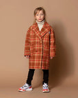 Gosoaky® Happy panda™ gyapjúkabát - Ochre check - Gosoaky - Felsőruházat