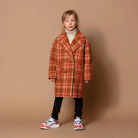 Gosoaky® Happy panda™ gyapjúkabát - Ochre check - Gosoaky - Felsőruházat