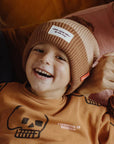 Hello Hossy ® Sapka Cool Kids/Mums/Dads - Block Coffee - Hello Hossy - Sapka, sál, kesztyű