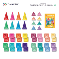 Connetix Glitter Castle Pack 48 db-os