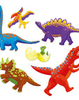 Djeco - Kapcsos képkészítés - Dinszauruszok - Dinos