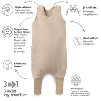 Kenguru Gold® Krepp tipegő hálózsák - mogyoró - OduStore - Pizsama, rugdalózó - Kenguru Gold