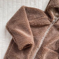 Konges Sløjd® Grizz teddy kardigán - Dark brown - Konges Sløjd - Felsők és pulóverek - OduStore