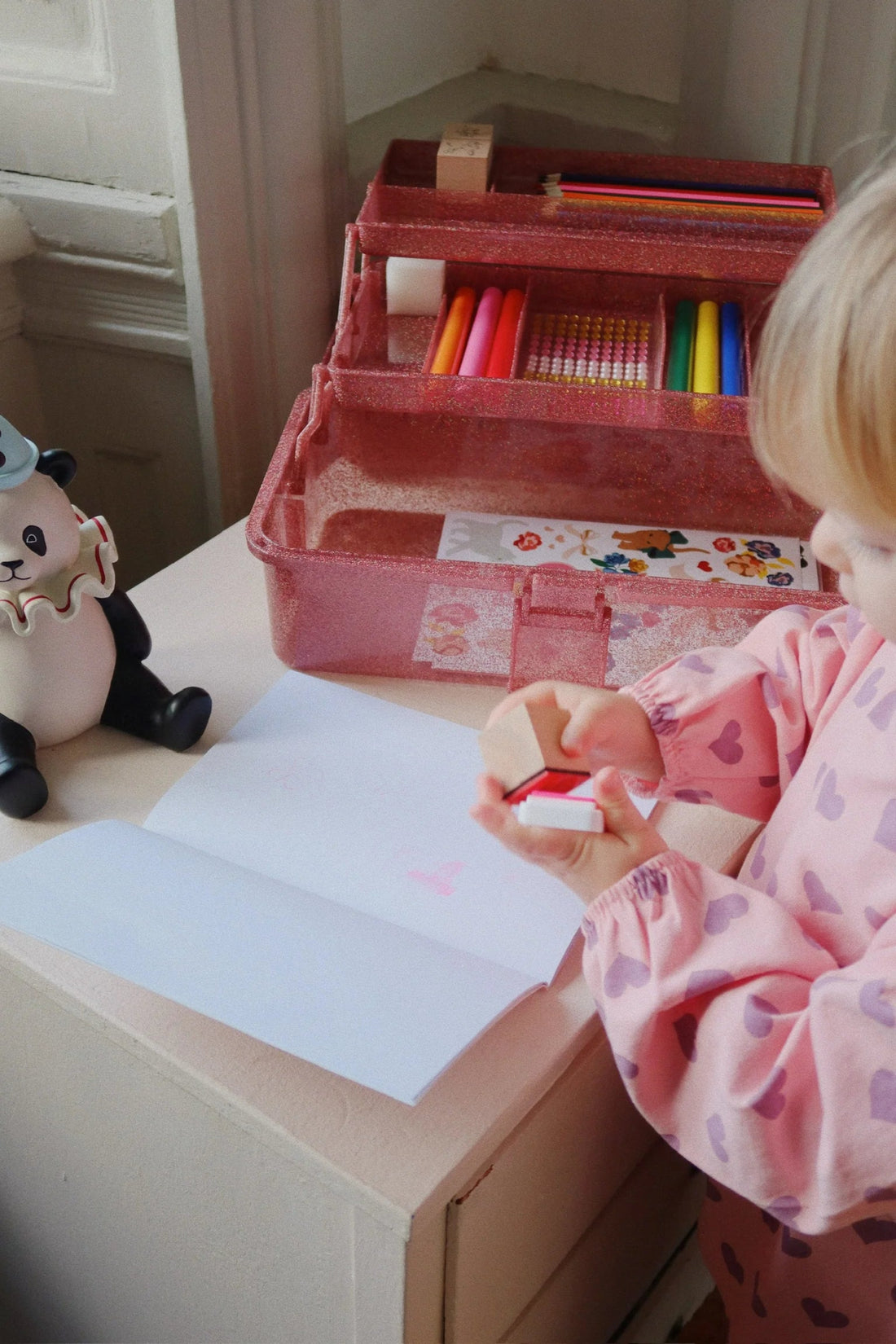 Konges Sløjd® Kreatív művészeti tároló - Glitter rose - Konges Sløjd - Kreatív - OduStore