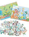 Djeco Creative Kit - My Colored Stories with Animals - A World to Create, Animals