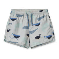 Liewood® Aiden mintás fürdőnadrág - Whales/Cloud blue - Liewood - Nyári kellékek - OduStore