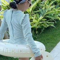 Liewood® Sille fürdőruha - Sea blue/white - Liewood - Nyári kellékek - OduStore