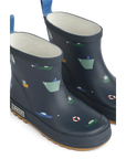Liewood Tekla printed gumicsizma - Sailing / Classic navy - Liewood - Lábbeli > Gumicsizma