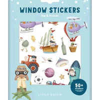 Little Dutch® Ablak matrica - Jim és barátai - Little Dutch - Kreatív - OduStore