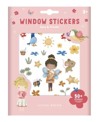 Little Dutch® Ablak matrica - Rosa és barátai - Little Dutch - Kreatív - OduStore