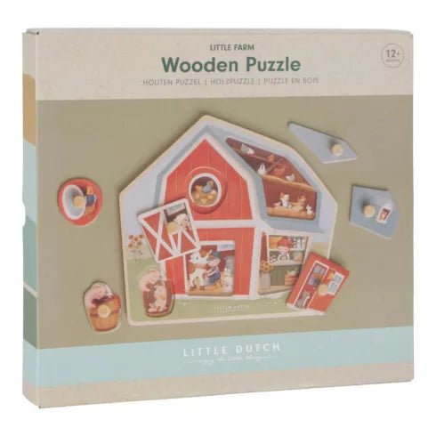 Little Dutch® Fa formabeillesztő puzzle - Little Farm - Little Dutch - Készségfejlesztők - OduStore