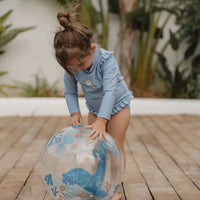 Little Dutch® Felfújható 3D strandlabda - Ocean Dreams kék - Little Dutch - Nyári kellékek - OduStore