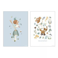 Little Dutch® Két oldalas poszter - Forest Wonders - Little Dutch - Dekoráció - OduStore
