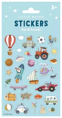 Little Dutch® Matrica - Jim és barátai - Little Dutch - Kreatív - OduStore