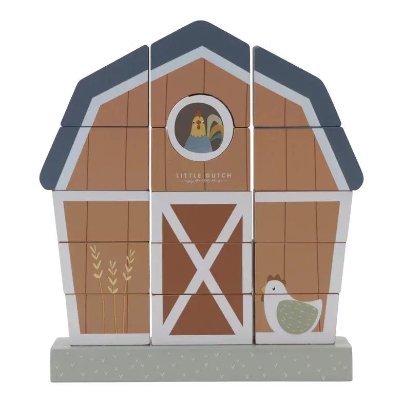 Little Dutch® Montessori Építőjáték - Little Farm - Little Dutch - Készségfejlesztők - OduStore
