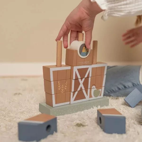 Little Dutch® Montessori Építőjáték - Little Farm - Little Dutch - Készségfejlesztők - OduStore