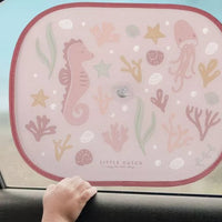 Little Dutch® Napellenző autóba - Ocean Dreams pink (2 db) - Little Dutch - Nyári kellékek - OduStore