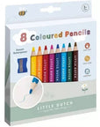 Little Dutch® Színes ceruza készlet (8 db) hegyezővel - Little Dutch - Kreatív - OduStore