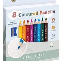 Little Dutch® Színes ceruza készlet (8 db) hegyezővel - Little Dutch - Kreatív - OduStore
