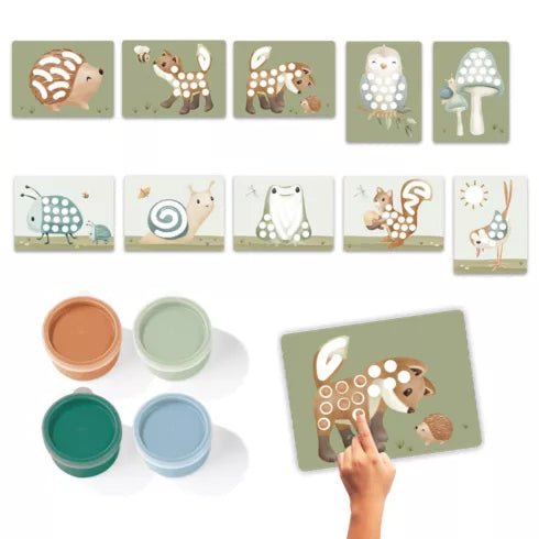 Little Dutch® Ujjfestő készlet - Forest Friends - Little Dutch - Kreatív - OduStore