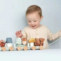 Little Dutch® Vonat építőelemekkel mókus - Forest Friends - Little Dutch - Készségfejlesztők - OduStore