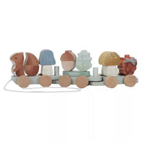 Little Dutch® Vonat építőelemekkel mókus - Forest Friends - Little Dutch - Készségfejlesztők - OduStore