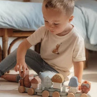 Little Dutch® Vonat építőelemekkel mókus - Forest Friends - Little Dutch - Készségfejlesztők - OduStore