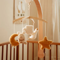 Little Dutch® Zenélő körforgó natúr fa vázzal - Newborn Naturals - Little Dutch - Babajátékok - OduStore