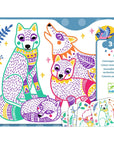 Djeco Surprise Coloring - Forest Animal Family - Forest families