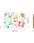 Djeco Surprise Coloring - Forest Animal Family - Forest families