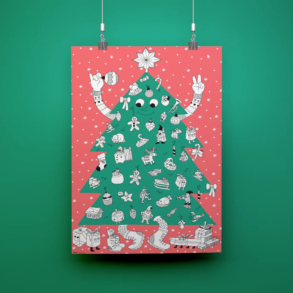 OMY® Színező és matricázó - Sapin Géant - Griant tree - OMY - Kreatív - OduStore